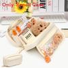 No Brand Multilayer Transparent Pencil Case With Large Capacity For Middle School Students