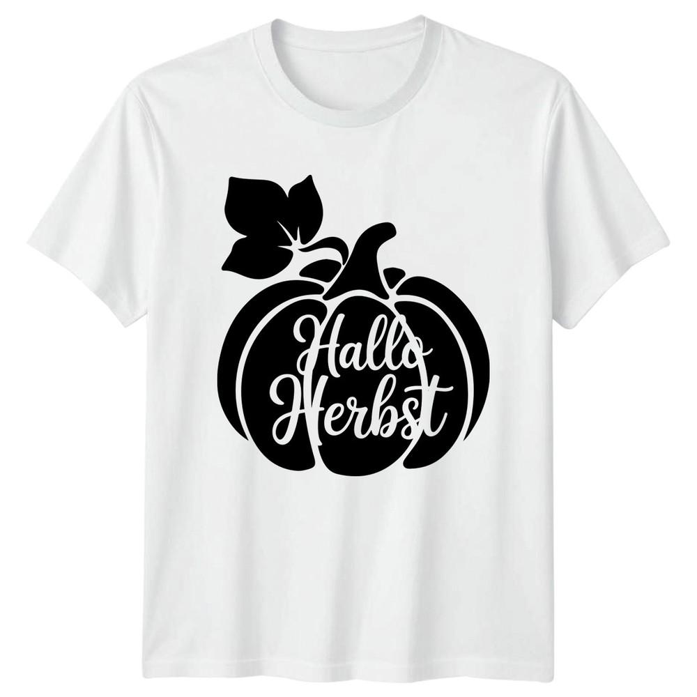 Hallo Herbst TShirt GerUnisex Pumpkin Autumn Autumn Gift For Him And Her S