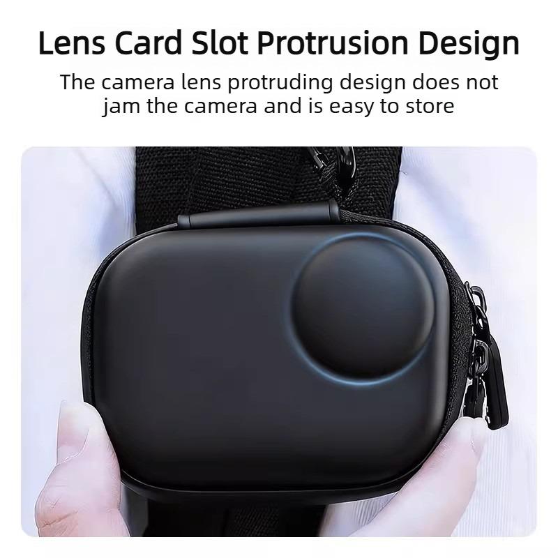 For Insta360 Go Ultra Color Mini Body Bag Storage Case PU Soft Plush Lining Portable Bag Carrying Box Travel Storage Box