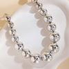 Sexy Big Bead Ball Choker Necklace for Women Fashion Metal Adjustable Short Collar Statement Necklaces Party Jewelry