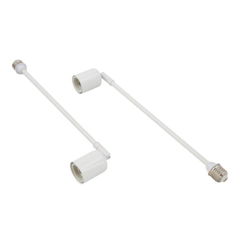 Adjustable Angle E27 Ceramics Lamp Holder Extension Heat Resistant for LED/Incandescent Lights