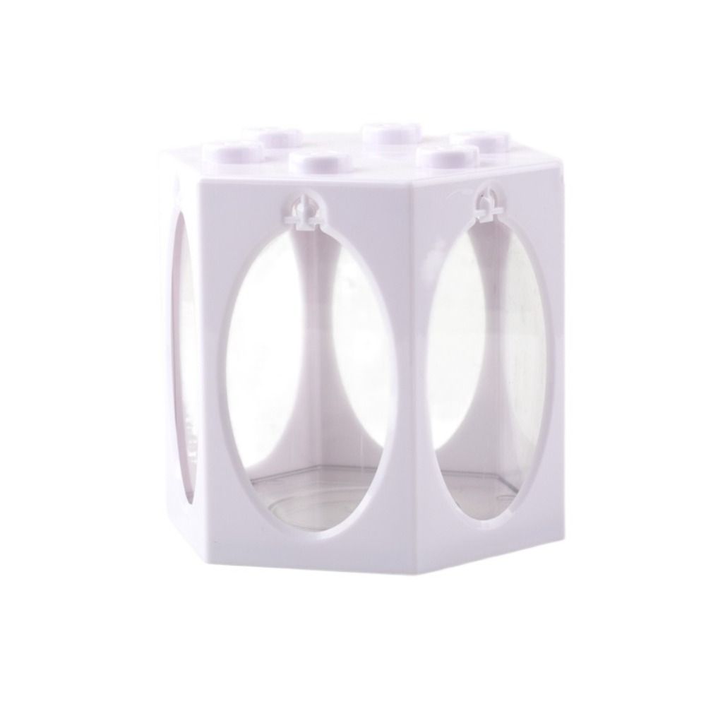 

Пластиковый аквариум для петушков, многоцветный нерестовик, креативный аквариум-конструктор для дома/офиса white-oval