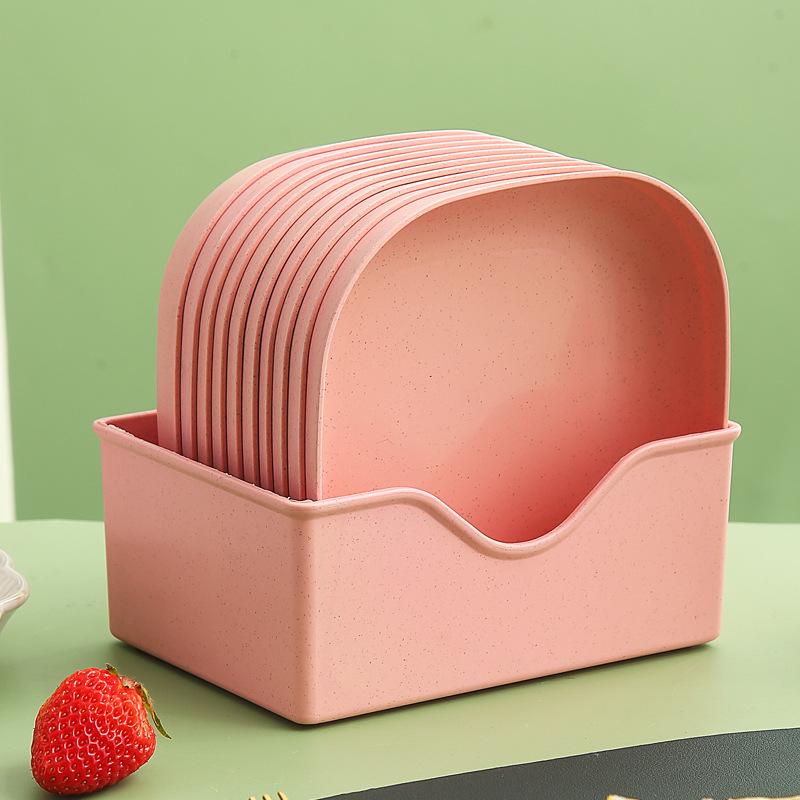 Japanese-Style Creative Plastic Bone Dish with Base