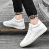 Leather Increased Height British Shoes Massage Soles for Men's Fashionable High Top Shoes Winter Plush Men's Sports Shoes