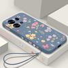 Šňůrka Měkké TPU pouzdro Pro Xiaomi Redmi Note 14 13 Pro Plus 12 14 Pro 5G Note 13 11 13C 4G Růžové S potiskem růžových květů Kryt na telefon