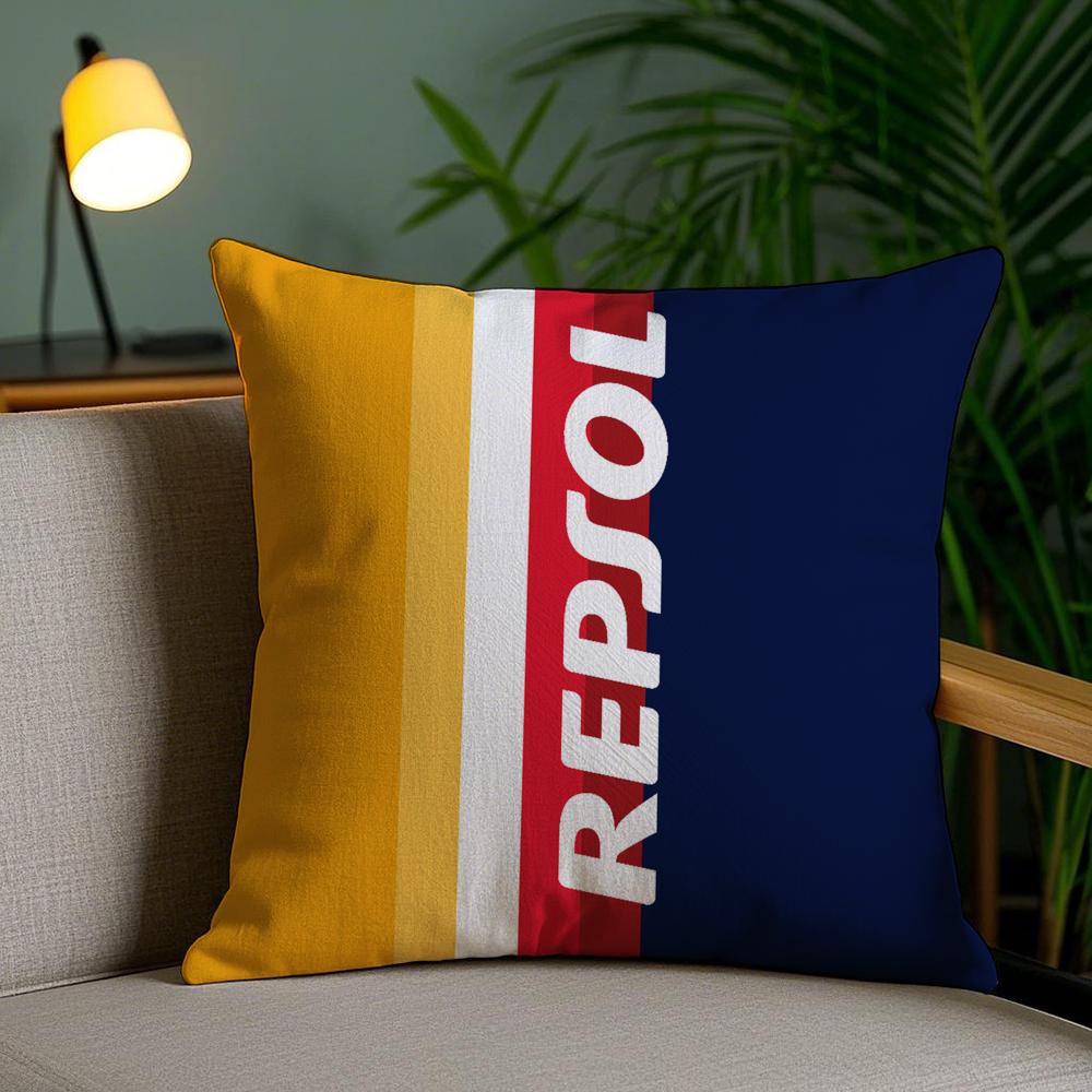 Fashion R-Repsols Cushion Cover Soft Short Plush Double-Sided Printing Home Decor Machine Washable Pillow Case Gift