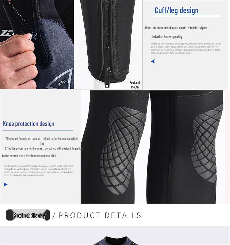 Men's 5mm Full Body Wetsuit for Deep Diving, Cold Protection, Winter Swimming & Surfing - ZCCO 2026 Edition