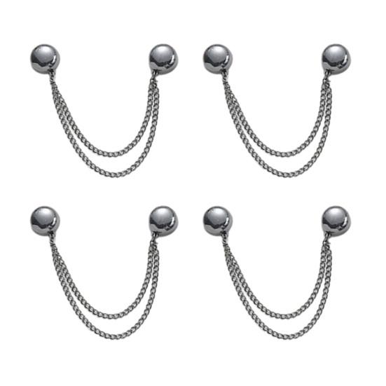 Magnetic Clothing Clips Multi-Function Clothes Hem Clips Magnetic Clips with Chain for Women Pants Jeans Shirts Sweaters