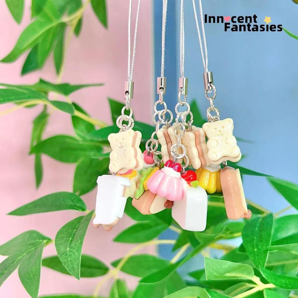 Girlish Cartoon Charm: Cute Mobile, Bag, and Car Key Accessory