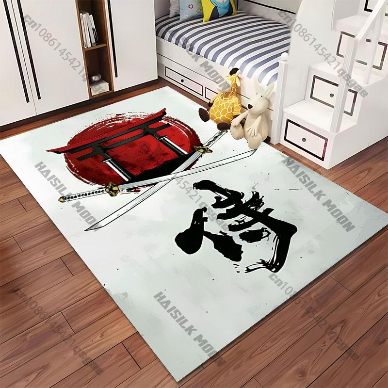Japanese culture tradition and honor carpet Yoga living room room decor children's crawling mat doormat area rug games mat