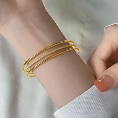 2023 High-End Fashion Gold Bracelet - Three Lives Three Worlds Design for Women