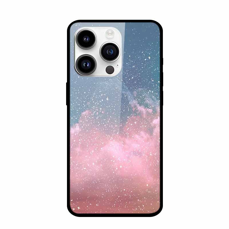 Tempered Glass Case For iPhone 15 Pro Max Hard Glass Back Cover For iPhone 15 Plus iPhone15 Phone Cases Bumper Colorful Shell