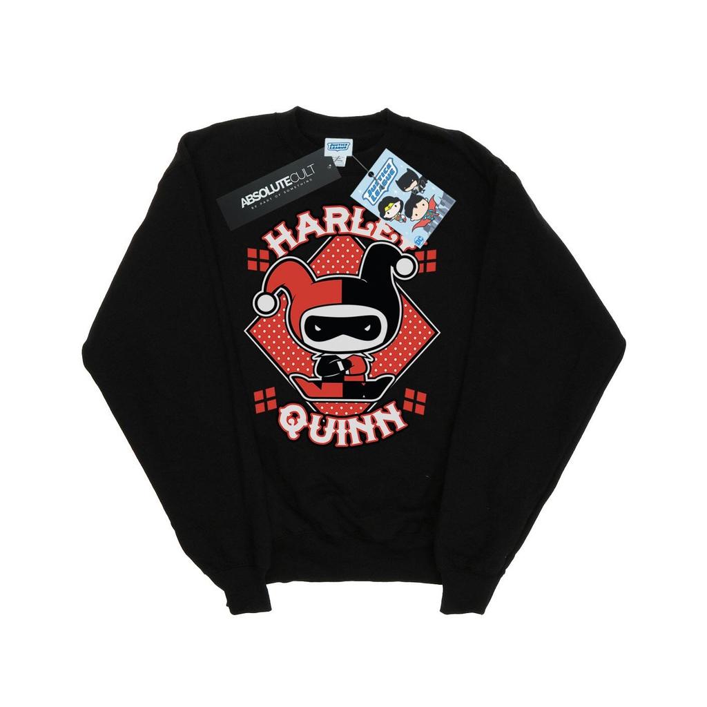 DC Comics Girls Chibi Harley Quinn Badge Sweatshirt