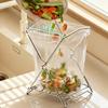 Foldable Garbage Bag Holder Freestanding Trash Bag Holder  for Kitchen Counter Office Desktop