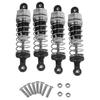 4 Stück Verbessertes Aluminiumgekapptes Ölgefülltes Fahrwerk Kompatibel mit Hbx 16889 M16100a 1/16 RC-Auto-Teilen