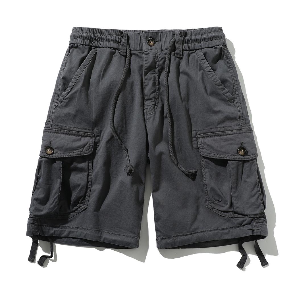 Camouflage Workwear Shorts Men's Summer Casual Five Quarter Pants Pure Cotton Loose Multi Pocket Versatile Pants