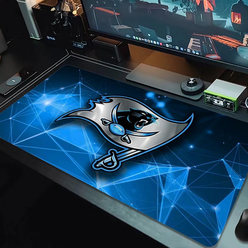 Carolina Panthers Mouse Pad Large Gaming Table Cushion Nonslip Laptop Tablet Big Mousepad Xxl Mat Mini Pc Playmat With Lock Edge