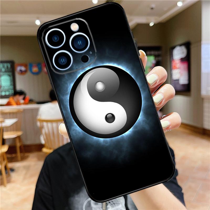 Eight Diagrams Taiji Yin Yang Soft Case For iPhone 16 15 Pro Max 14 Plus 13 12 Mini 11 XS Max X XR 7 8 Back Cover