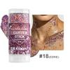 Fit Colors Star Series Glitter Stick Body Shimmer Face Hair Highlighter Chunky Festival Glitter Makeup for USA 250th Anniversary Fireworks Party Raves
