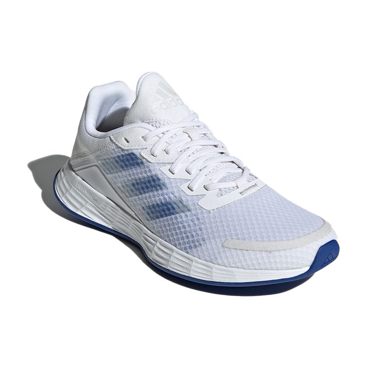 Adidas Duramo Sl Comfortable Fabric Synthetic Leather Low Top Running Shoes Women Sneakers White Blue FY6710