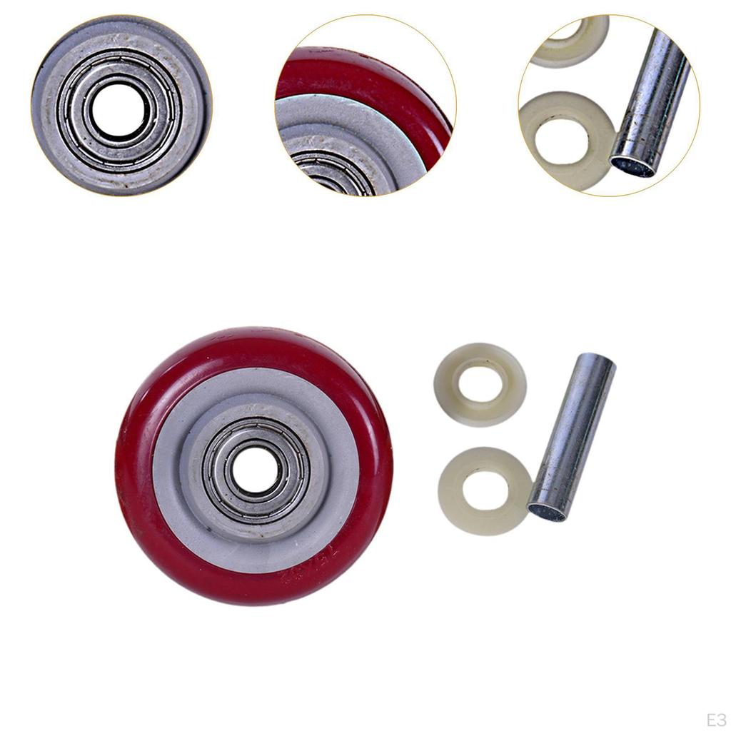 Caster Wheel Bearings Repair Plate Casters Polyurethane Swivel for Workbench