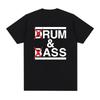 Funny Drum and Bass T Shirt Rum and Ass Lovers Jokes Short Sleeve 100% Cotton T-shirt Unisex Fashion Casual Tee Shirt Oversized