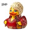 Music Legend Commemorative Item Parton Memorial Duck, Dolly Duck Figurine, Country Statue, Guitar-Themed Collectible Figurine Decorative Sculpture for