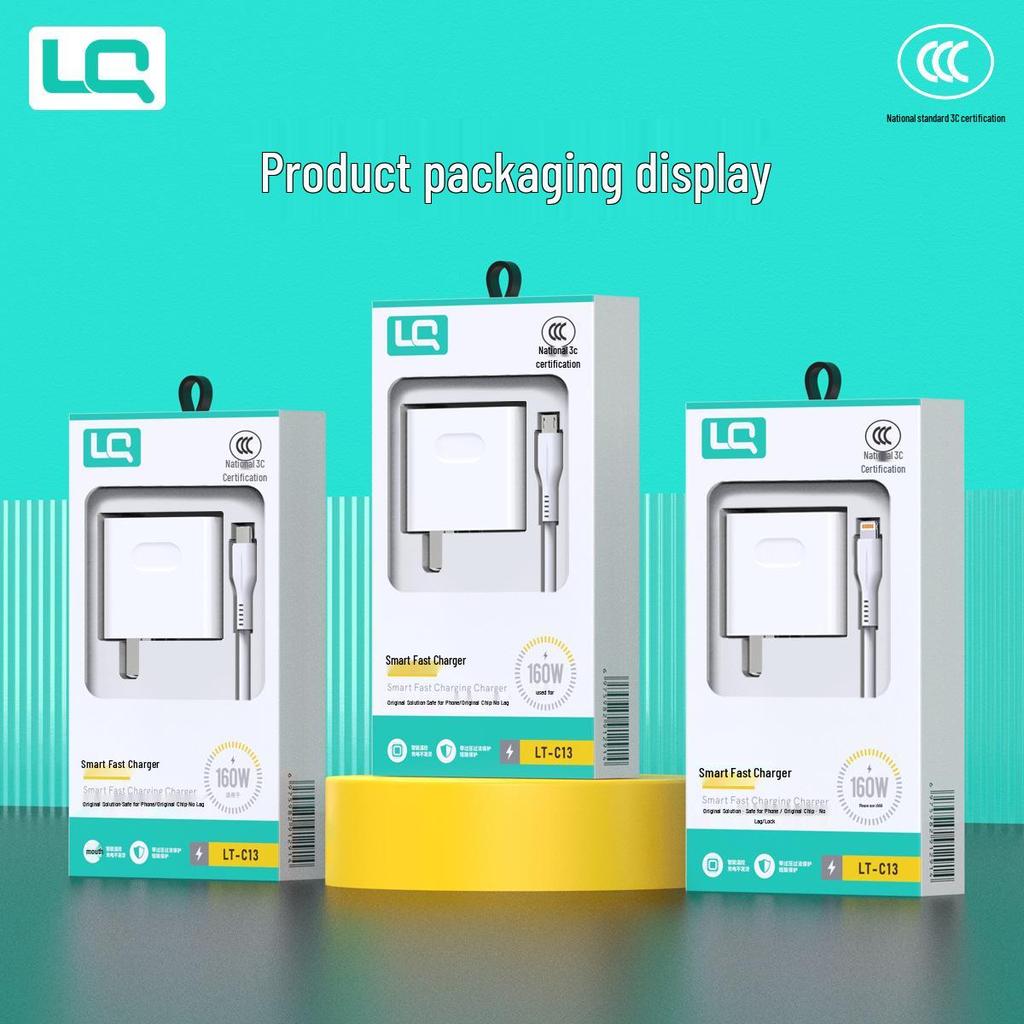 120W Super Fast Charger for Android Type-C, 3C Certified, Includes Flash Charge Cable