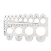 Clear Markings Stainless Steel Round Hole Measuring Gauge For Tailor Belt Making Scale Tool Belt Measurement Instrument