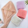 Absorbent Soft Microfiber Hair Drying Towel with Button and Loop for Secure Fit Lightweight Quick Drying Bath Shower Cap