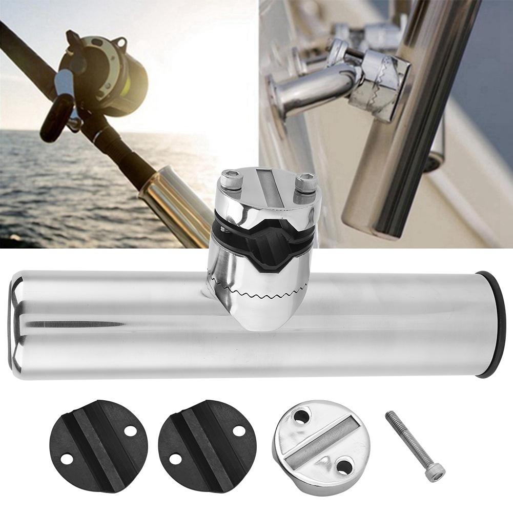 Stainless Steel Boat Fishing Rod Holder Accessory for Rails 1  To 1 1 4