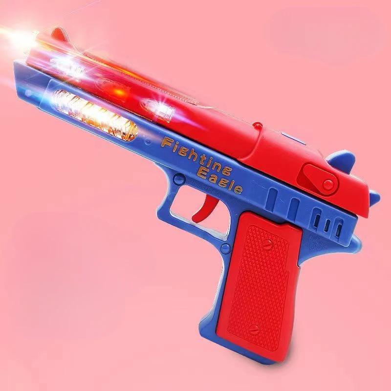 

Светящийся игрушечный пистолет со звуковым эффектом, вращающийся светодиод, не стреляющий пистолет АК-47, пистолет-пулемет, полицейский ролевой реквизит для детских игр, подарок на день рождения