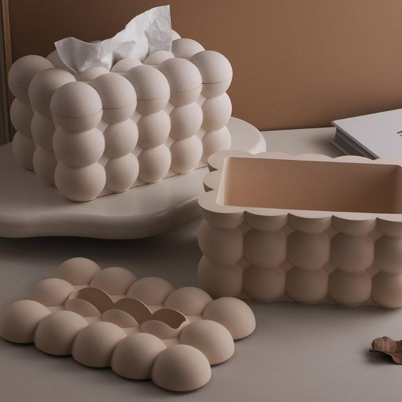 Washable Silicone Mould for Customizable Resin Tissue Holders Small Object Containers and Craft Designs