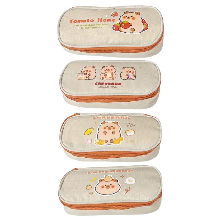 Big Capacity Pencil Case Zippers Pen Holder Pencil Organizers Spacious Pencil Bag Large Stationeries Pen Storage Pouches