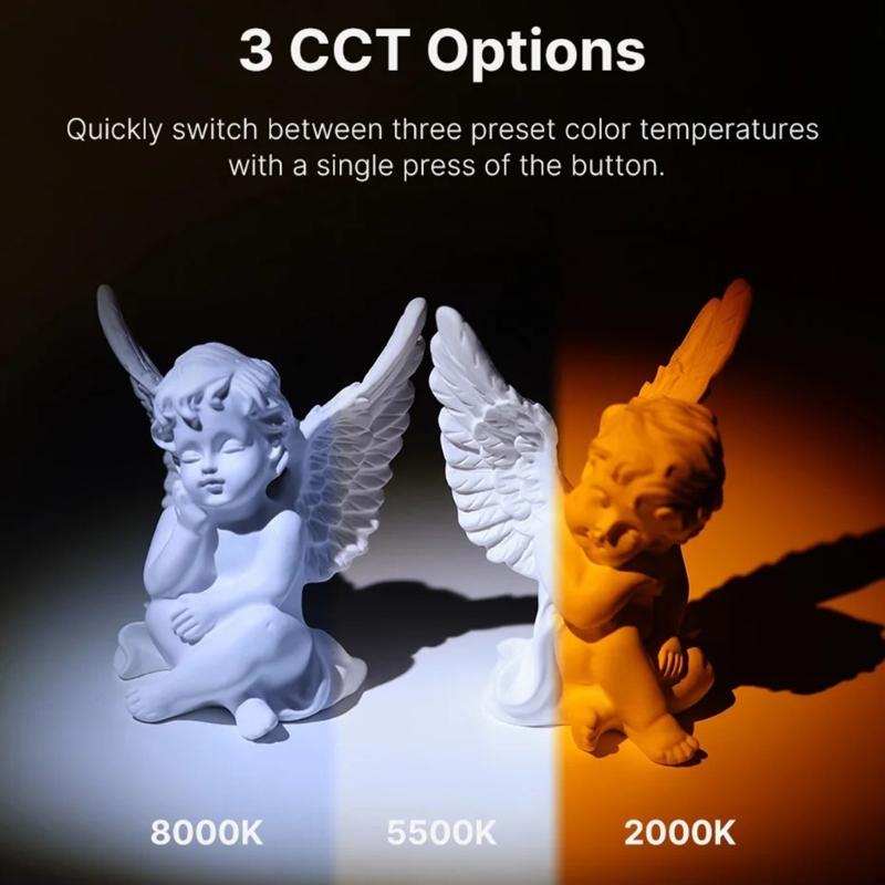 Flashlight Zoomable Photography Light High Intensity LED Fill Light Enhances Photography In Any Setting