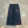 Mens Straight Fit Hip Hop Denim Jeans - High Waist Slightly Stretchy Water Washed Multi-Pocket Casual Pants Youth