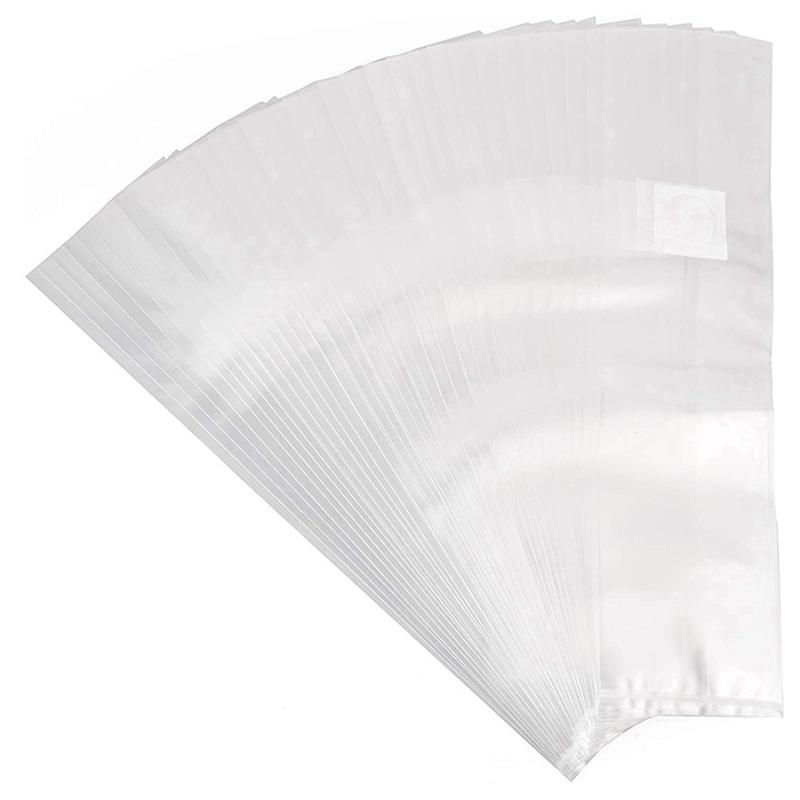 

M-Modern-100Pcs Mushroom Growing Bag Mushroom Spawn Bags Thick 6 Mil Bags 6 Inch X 20 Inch 0.2 Micrometre Filter Breathable Bags