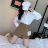 2026 Summer Women's Korean Style Slimming Outerwear Suit: High-Waisted Bootcut Wide-Leg Pants & Versatile Casual Shorts