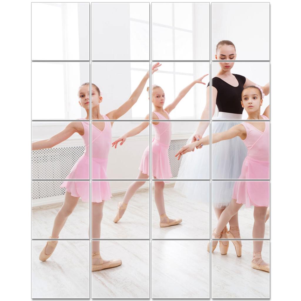 10/20/30 st Spegelark Självhäftande Icke Glas Spegel Flexibla Spegelark DIY Kakel Spegelklistermärken Väggdekor Spegel