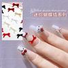 Mini Decorazioni per Unghie Fiocco Stile Misto Hot Sale Colore Solido Rosso Ancora Grandi e Piccoli Accessori per Unghie in Resina