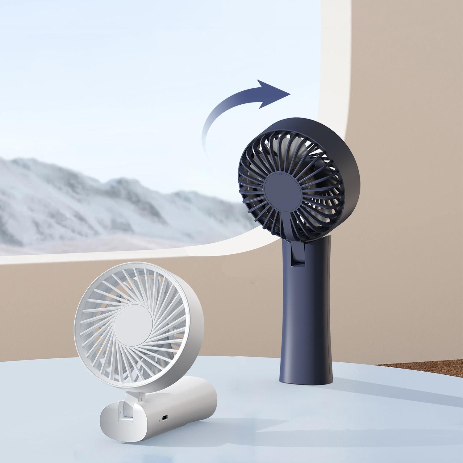 

Portable Handheld Fan, 90°Foldable Portable Fan, 1200mAh Handheld Fans with Power Display, Personal Cooling for Indoor Outdoor зелёный