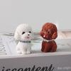 Desktop Model Dog Figurine Cute Simulated Dog Ornament Car Accessories Dog Animal Model  Car Decor