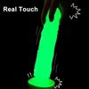 Ny Självlysande Simulerad Phallus Realistisk Kvinnlig Penis med Sugkoppar Överdimensionerad Par Erotiska Sex Vuxenleksaker Manliga Leksaker
