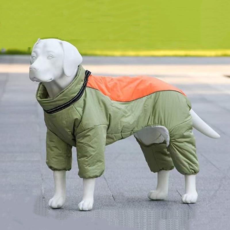 

Зимняя одежда для больших собак, теплая куртка для домашних животных, утепленный комбинезон для средних и больших собак, пальто с флисом, одежда для доберманов, золотистый 20