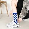 5 Pairs Pairs of Autumn and Winter Plaid Socks Women's Mid-tube Men's and Women's Matching Stockings