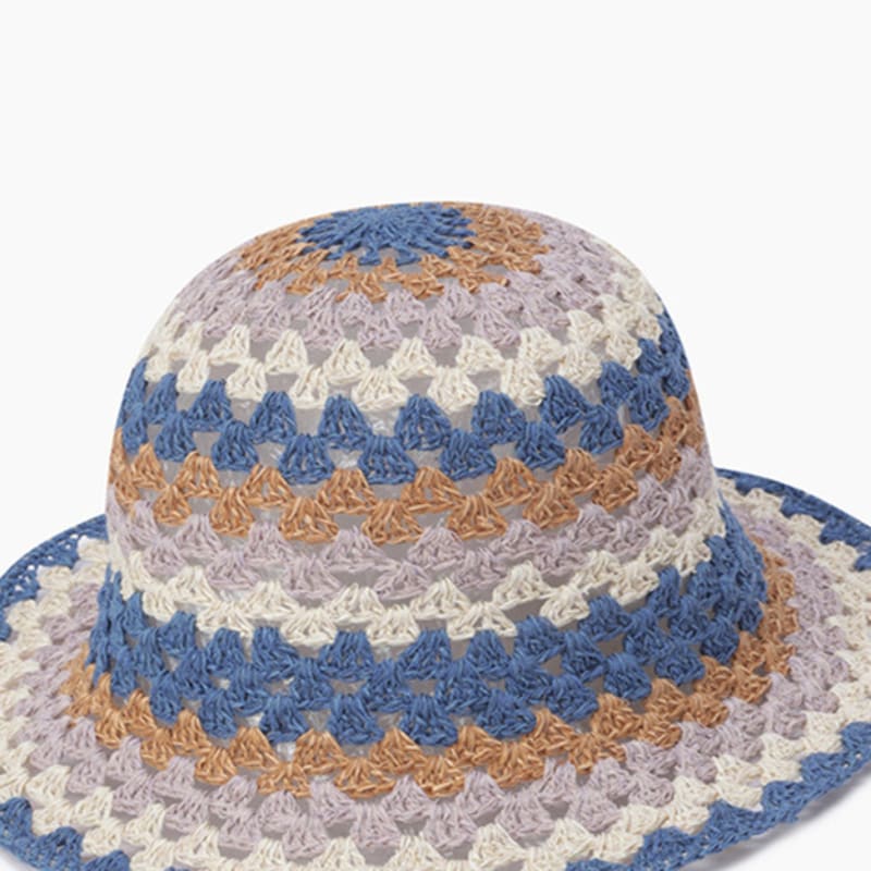 

BENETTON Полосатая вязаная панама_BCCP55531BL OS