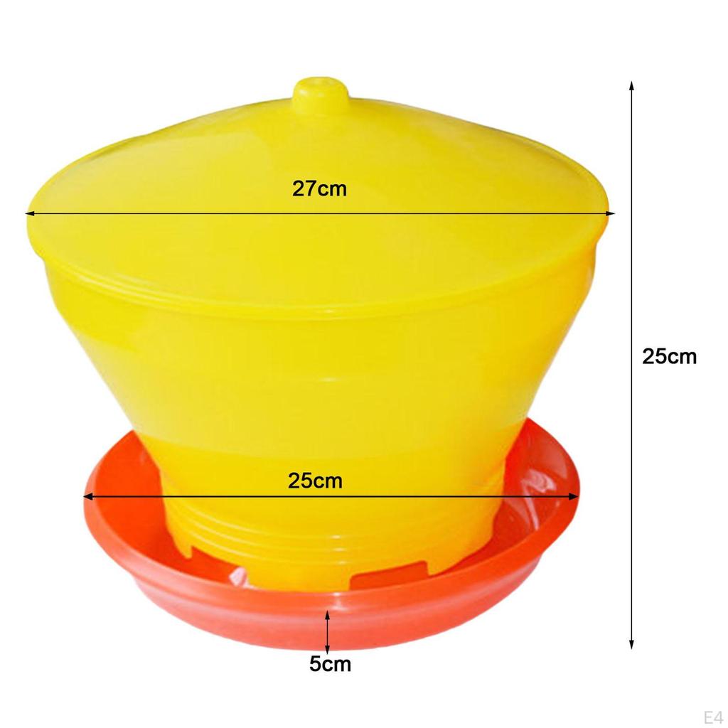 Automatic Chicken Bird Feeder, Farm Feeding Bucket, Detachable Bowl, Livestock Breeding
