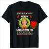 Merry Chritmith Mike Tyson Christmas Wreath Boxing Xmas TShirt 100 Cotton ONeck Short Sleeve Casual Unisexs Tshirt Size S3XL