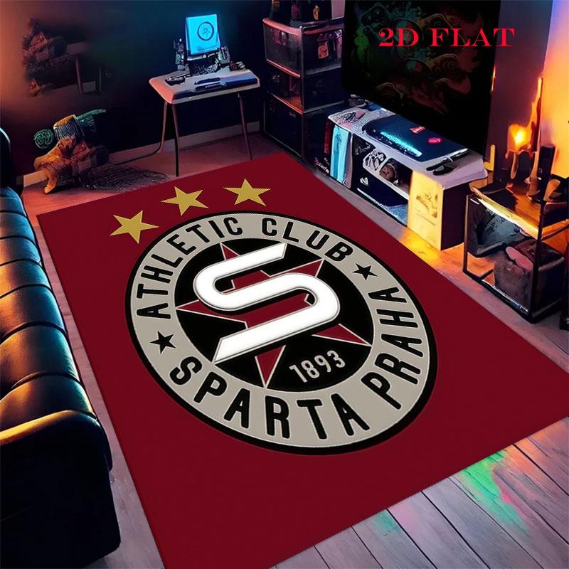 AC Sparta Praha logo Carpet Rug for Living Room Bedroom Home Sofa Decoration,Kids play Nonslip Floor Mat 40x60cm( 15x23in )