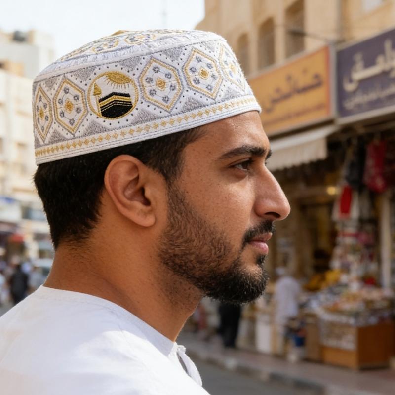 Bestickte jüdische Kippa Totenkopf-Abdeckung Traditionelles Design Leicht für religiöse Zeremonien und den täglichen Gebrauch